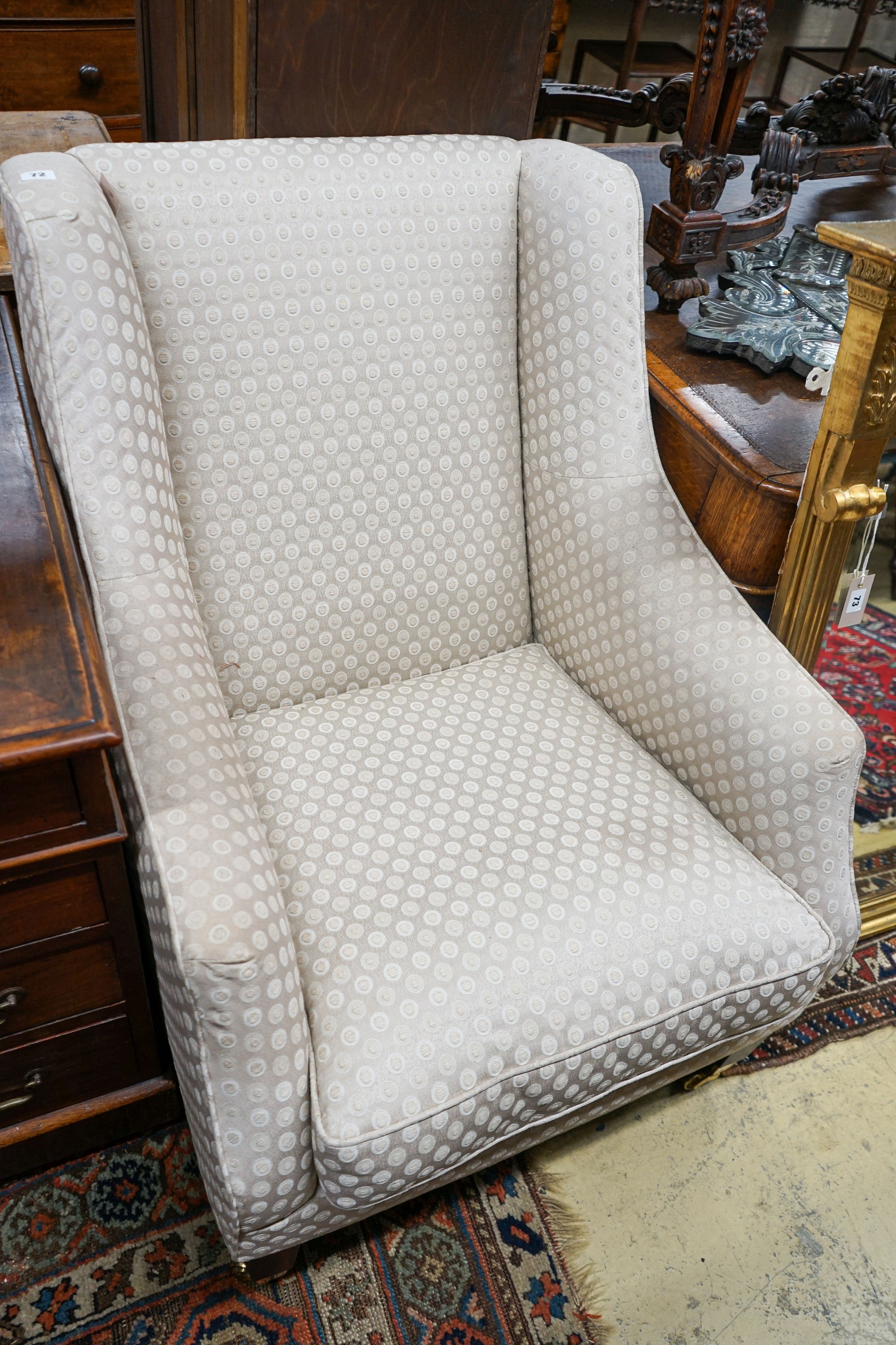 A contemporary Laura Ashley upholstered armchair, width 74cm, depth 90cm, height 94cm